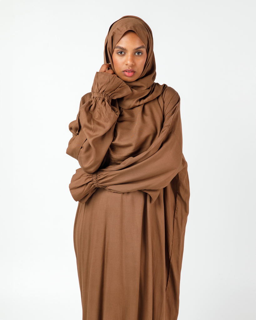 OUNS Rayon Prayer Wear - Brown - Alef Meem