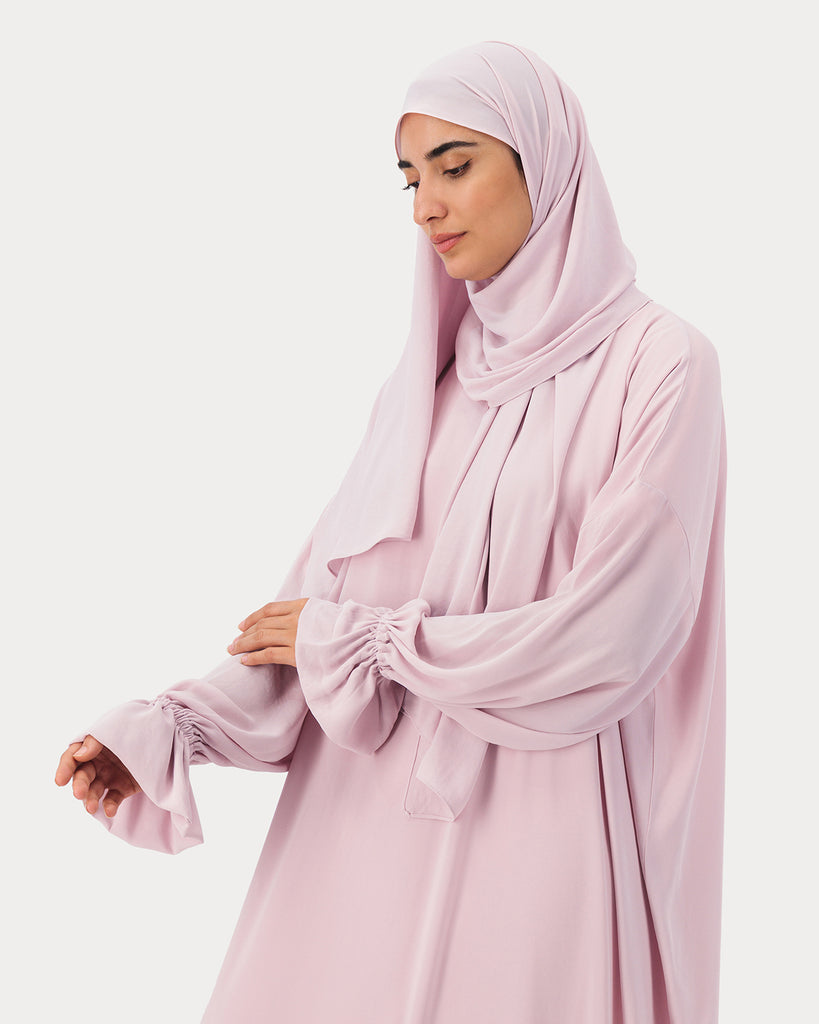 OUNS Crepe Prayer Wear - Baby Pink - Alef Meem