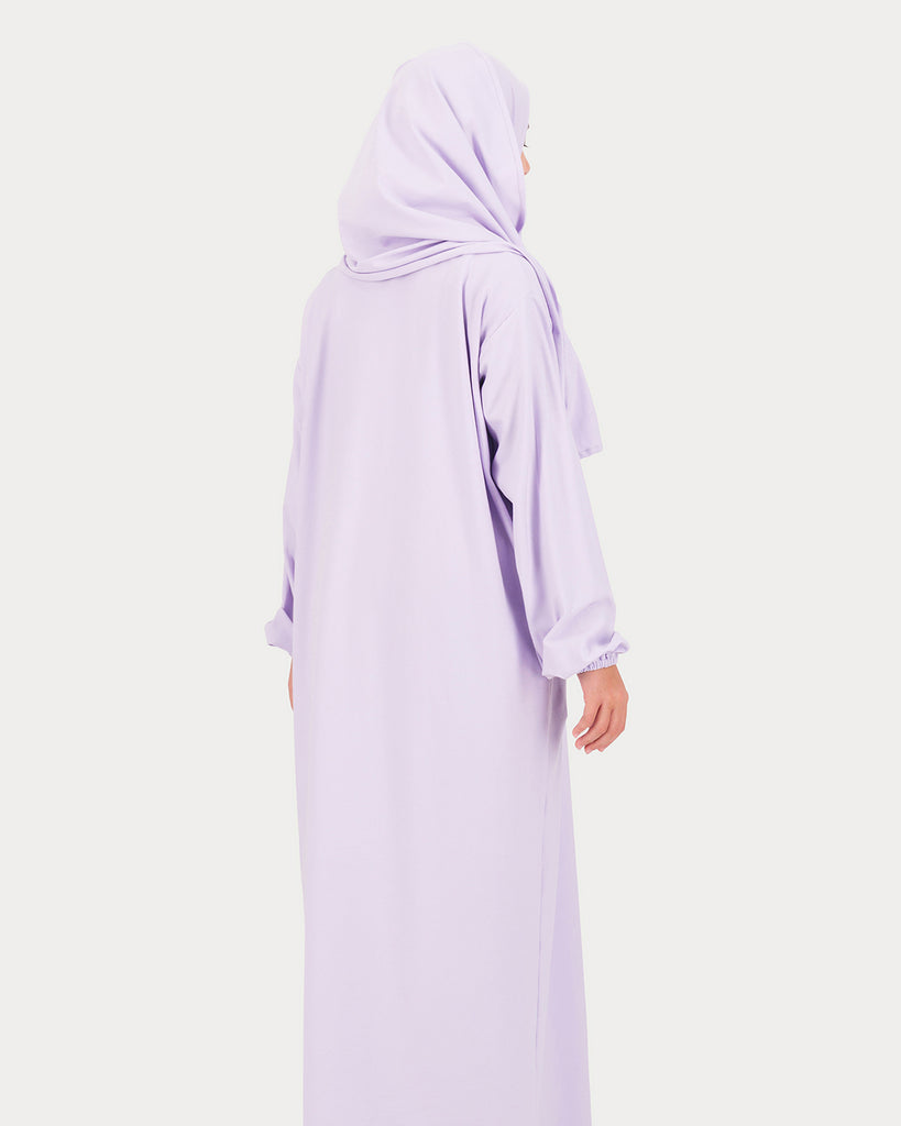 BAHJA Kids Lycra Prayer Wear - Lavender - Alef Meem