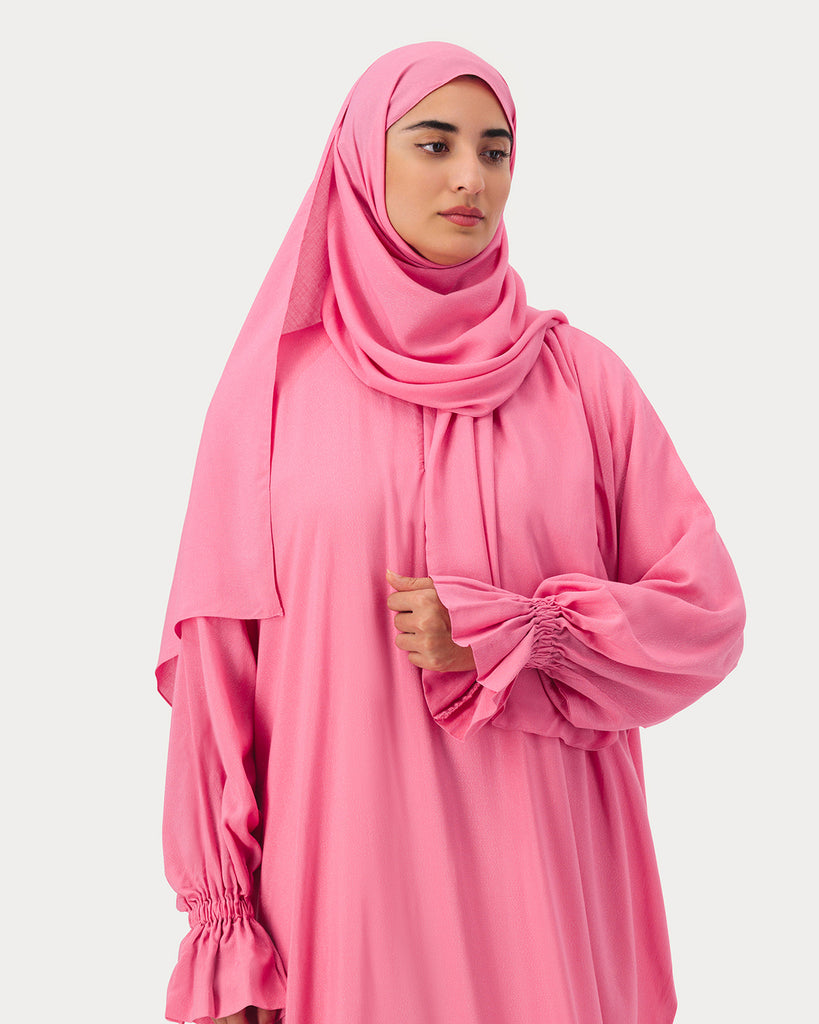OUNS Rayon  Prayer Wear  -  Pink Glitter - Alef Meem