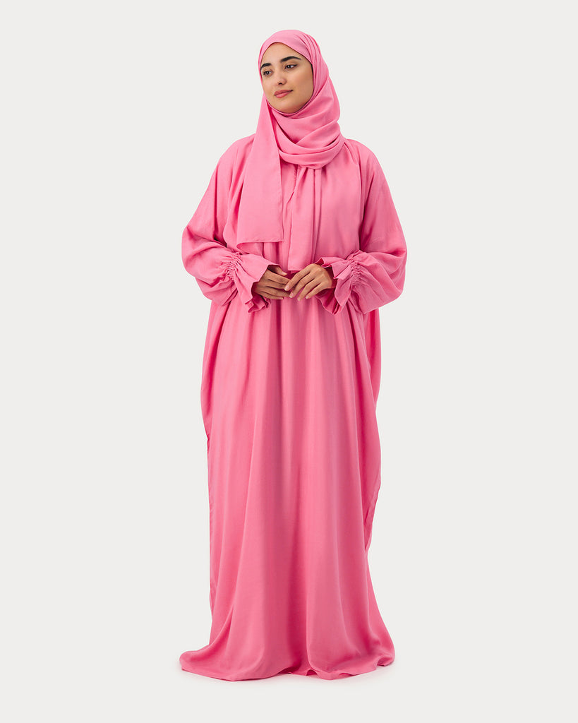 OUNS Rayon  Prayer Wear  -  Pink Glitter - Alef Meem